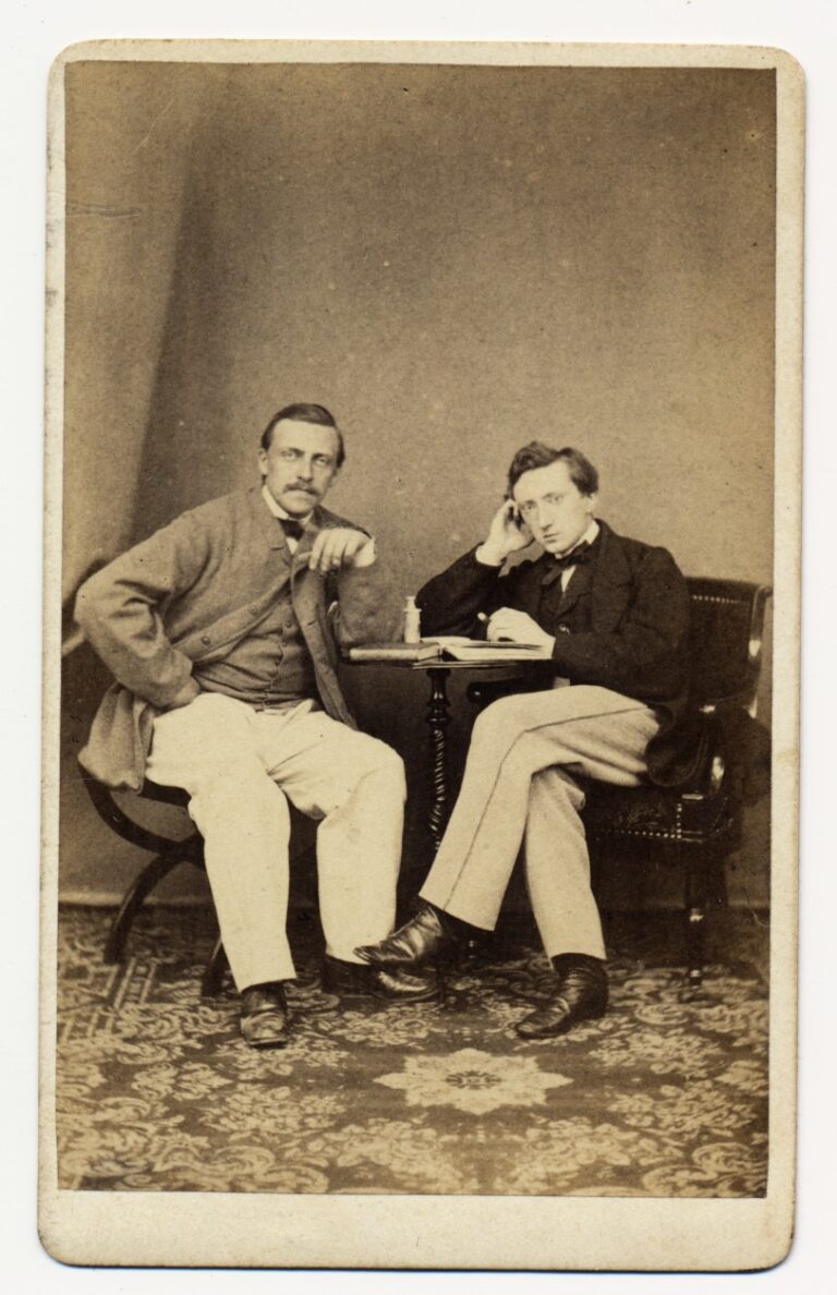 Foto van Mr. Bonifacius Franciscus Wilhelmus von Brucken Fock & Godfried Johan Royaards, W.C. van Dijk, Peintre-Artiste et Photographe, Utrecht