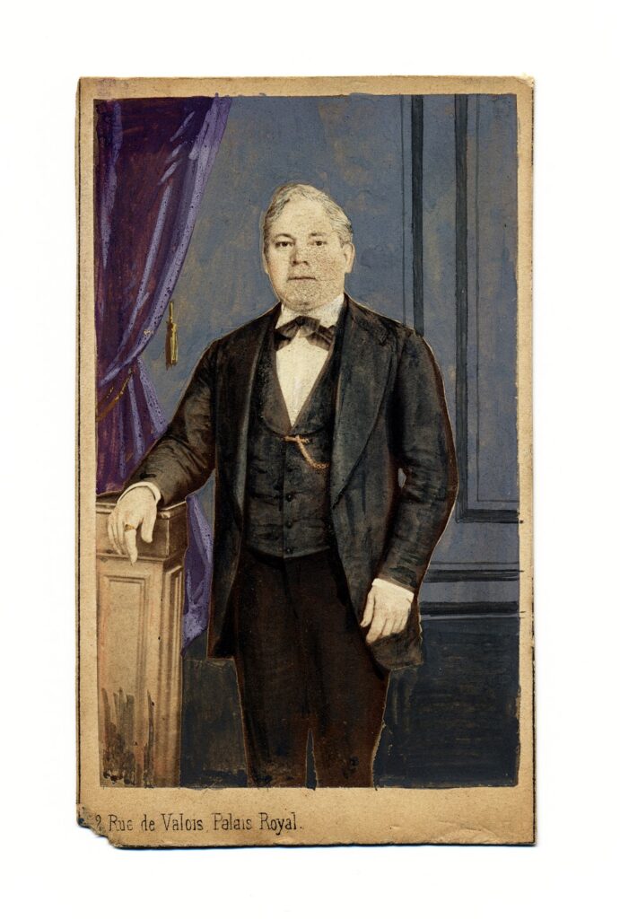 Bekijk de foto's 1 van L. Laporte: Ingekleurde carte de visite, atelier L. Laporte (Parijs), Parijs ca. 1865