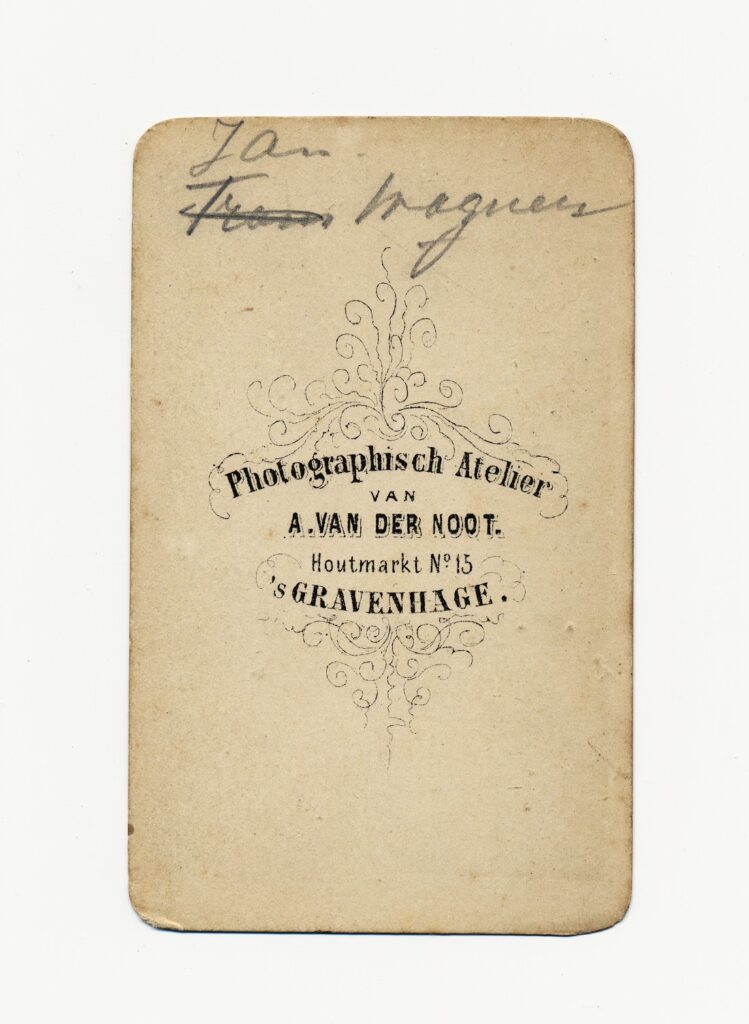 Bekijk de foto's 2 van A. van der Noot: Jan Wagner, Den Haag ca. 1880