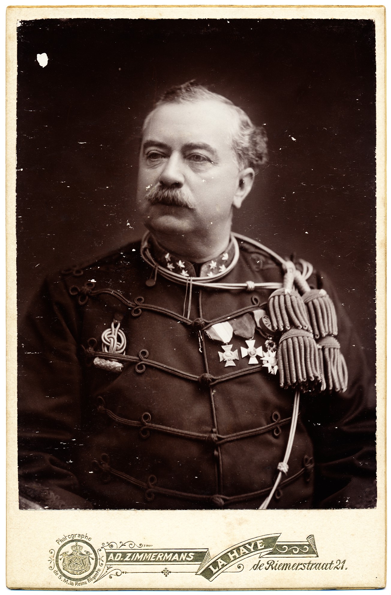 A.D. Zimmermans: generaal Van der Schrieck, Den Haag ca. 1879