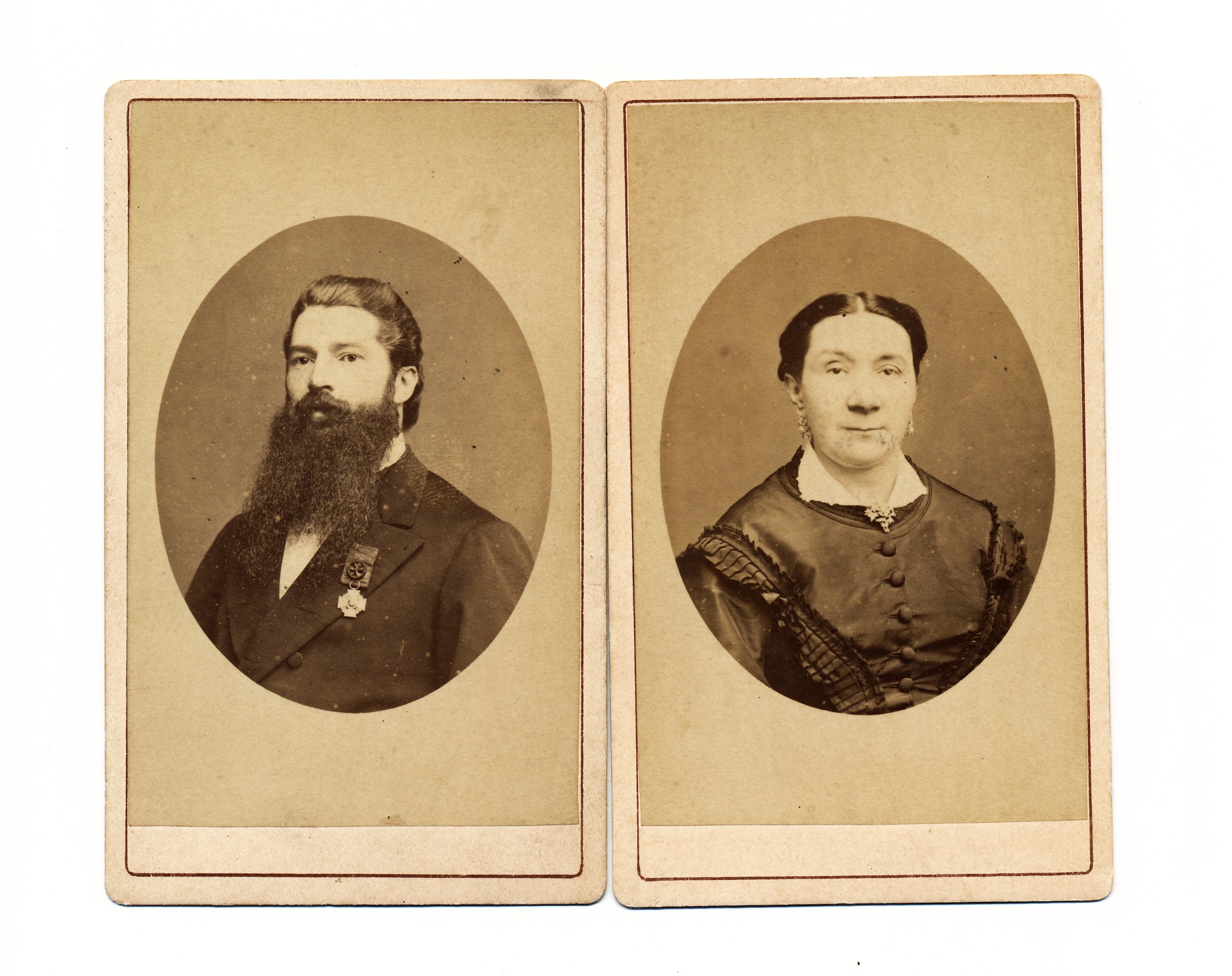 L. Stollenwerk: Dubbele carte de visite, ‘s-Hertogenbosch ca. 1874