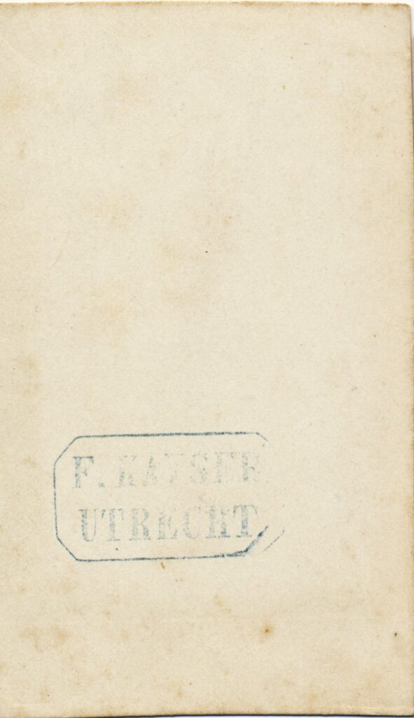 Bekijk de foto's 2 van F. Kaijser: Anthonia Jacoba Ockerscau en Dionijs Jr Burger, Utrecht/Zwolle ca. 1878