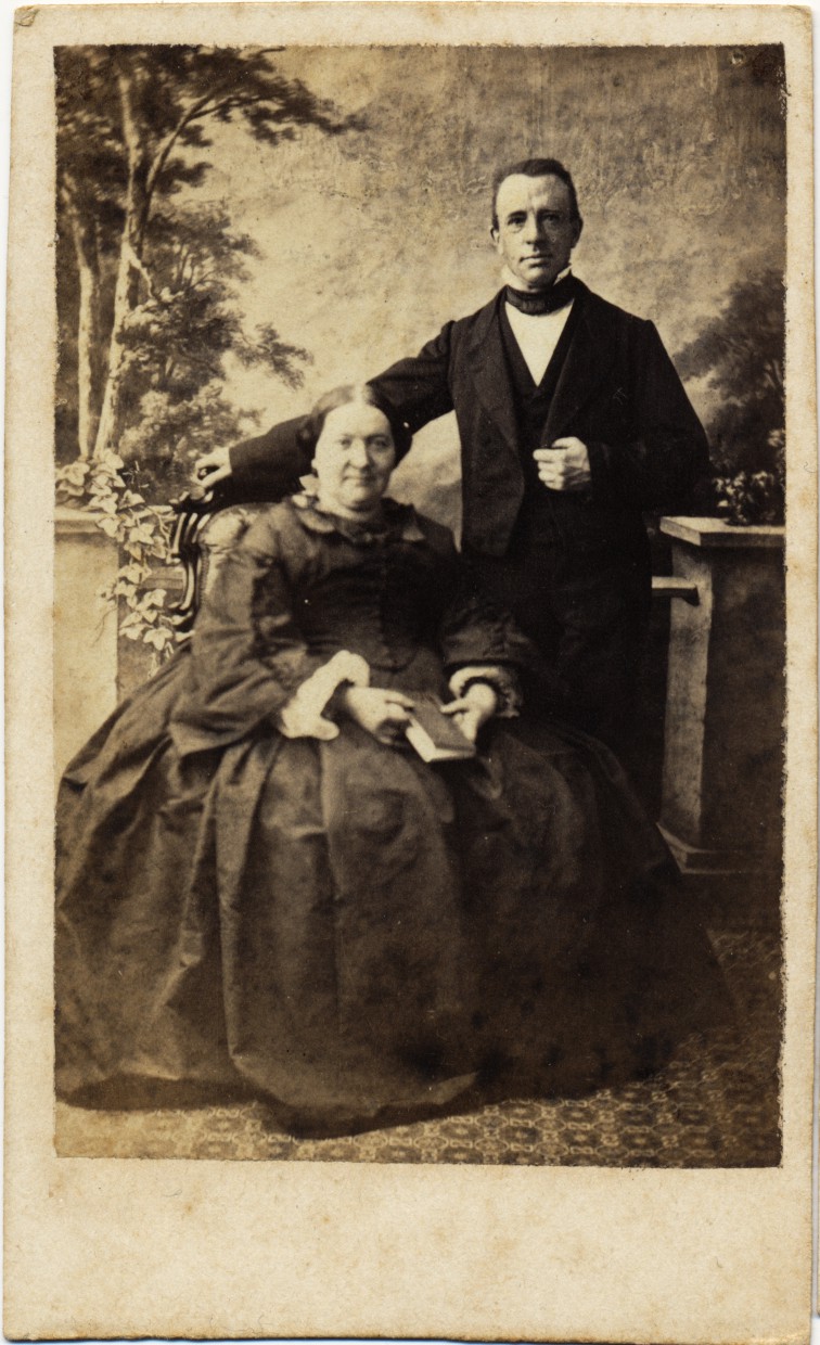F. Kaijser: Anthonia Jacoba Ockerscau en Dionijs Jr Burger, Utrecht/Zwolle ca. 1878