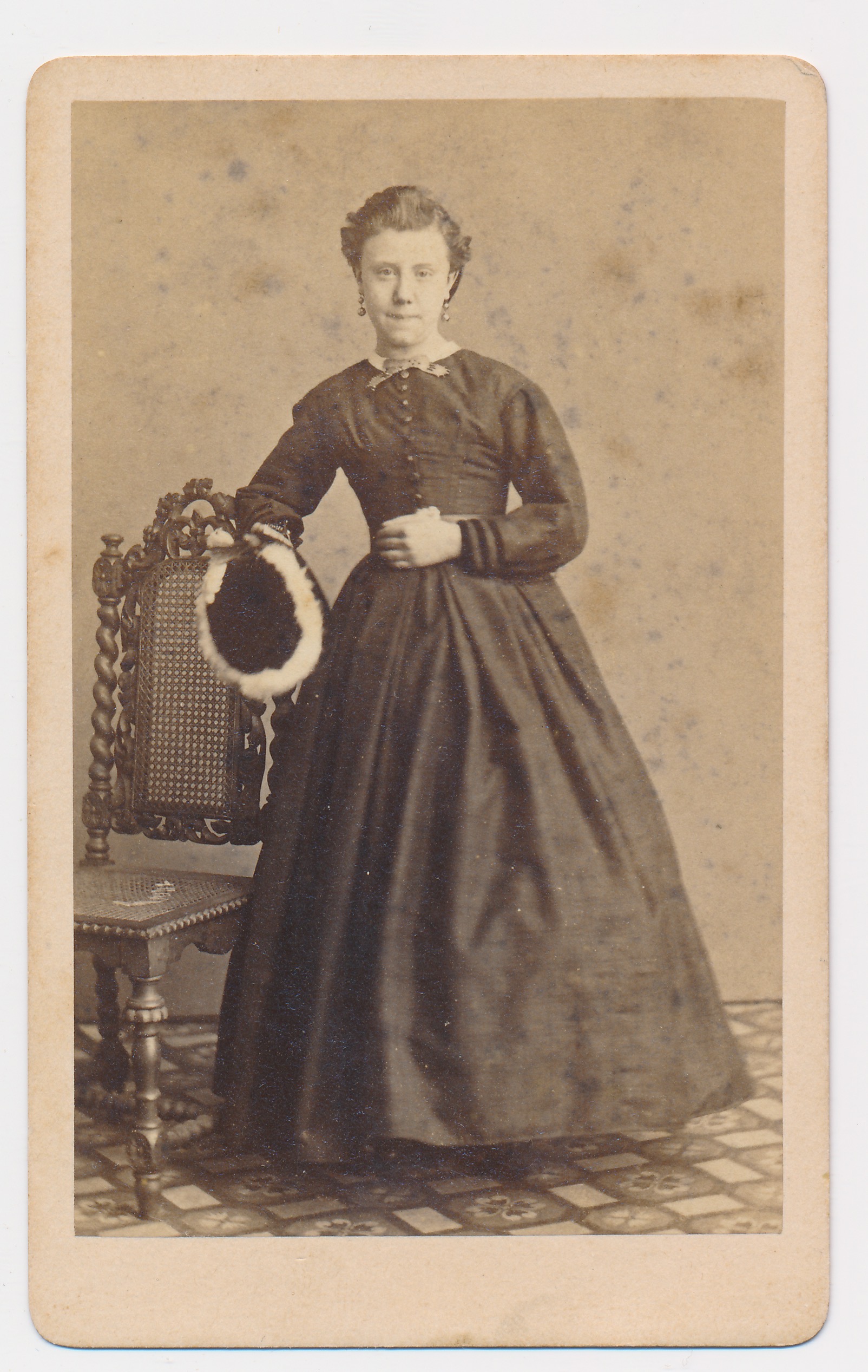 P. Oosterhuis: onbekende vrouw, Amsterdam ca. 1870
