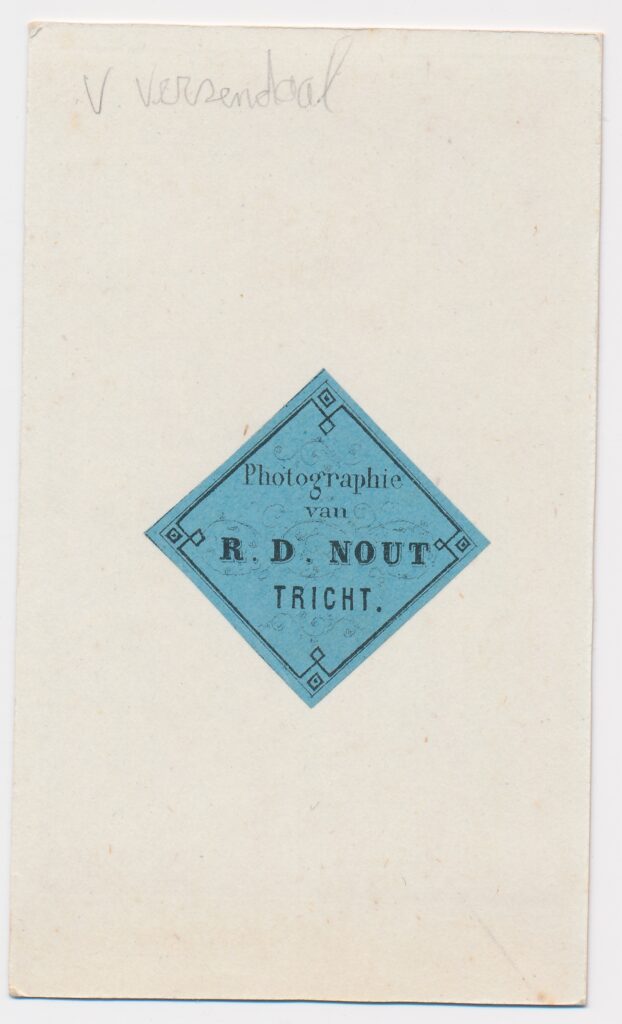 View the photos 2 van R.D. Nout: V. Versendaal, Tricht ca. 1870