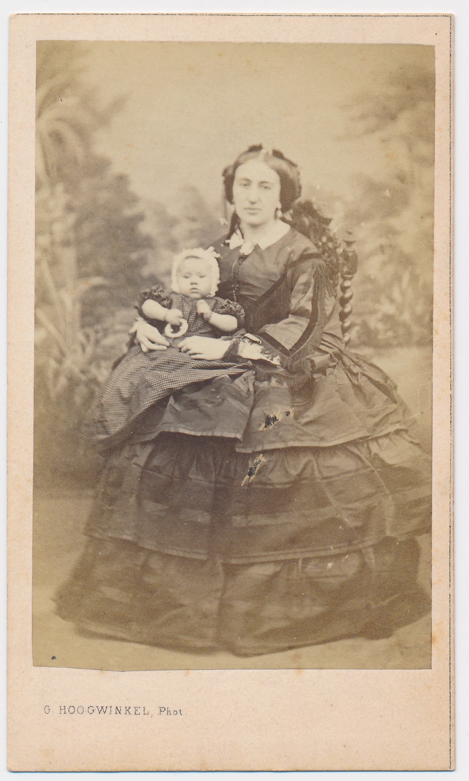G. Hoogwinkel: Johanna met kind, Rotterdam ca. 1865