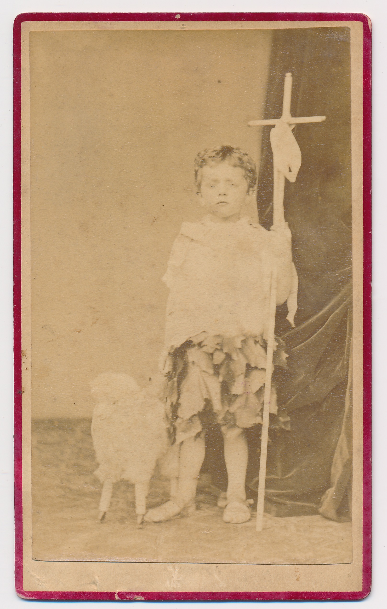 Th. Diepenbach: kind als Johannes de Doper, ca. 1875