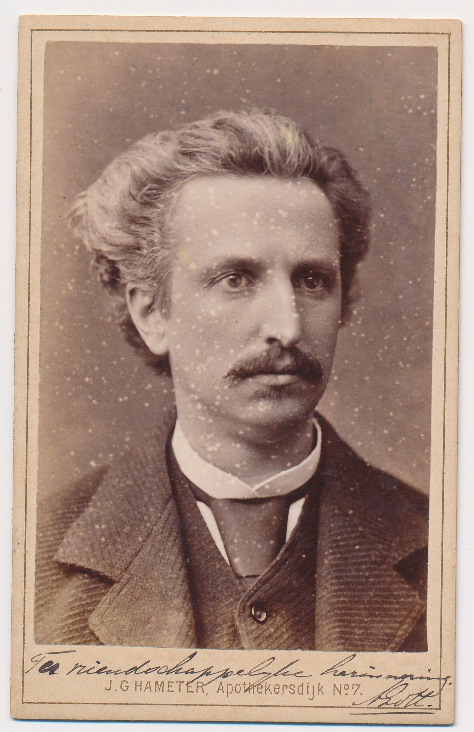 F.G. Hameter: Prof. A. van Hasselt, Leiden ca. 1882