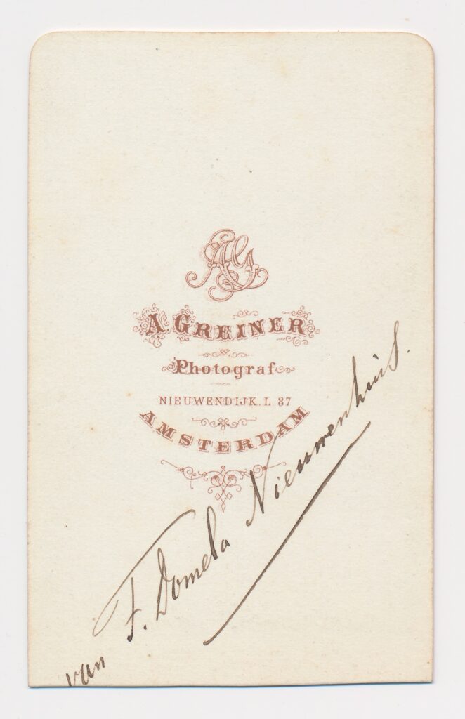 Bekijk de foto's 2 van A. Greiner: Ferdinand Domela Nieuwenhuis, Amsterdam ca. 1870