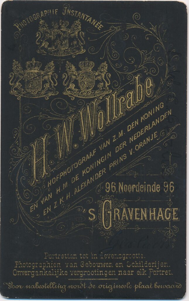 Bekijk de foto's 2 van H.W. Wollrabe: Lucius Willem Carel Gerlach, Den Haag ca. 1885