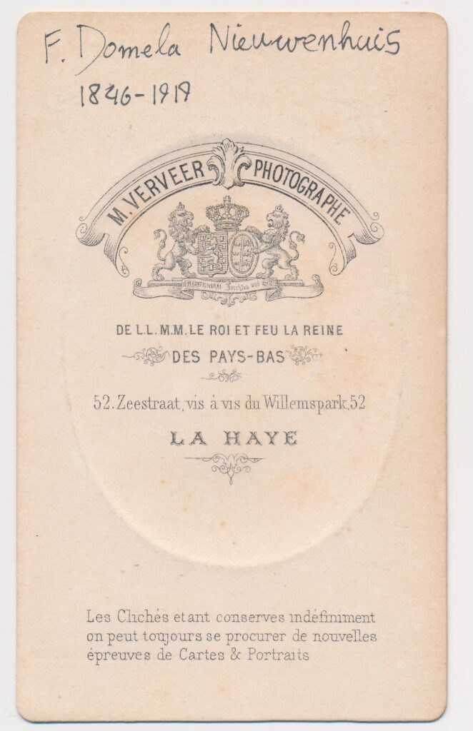 Bekijk de foto's 2 van M. Verveer: Ferdinand Domela Nieuwenhuis, Den Haag ca. 1878