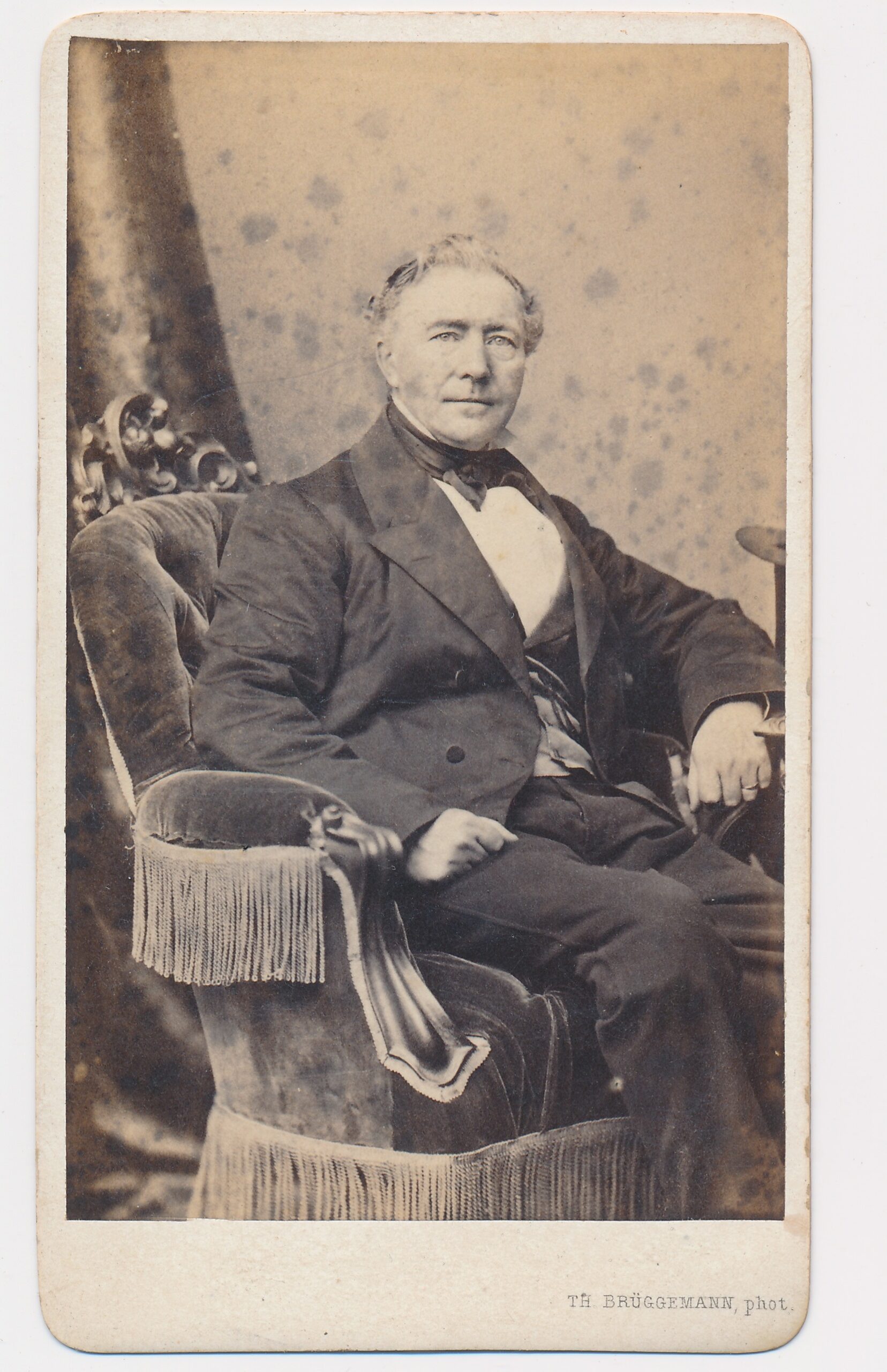 Th. Brüggemann: onbekende man, Amsterdam ca. 1870