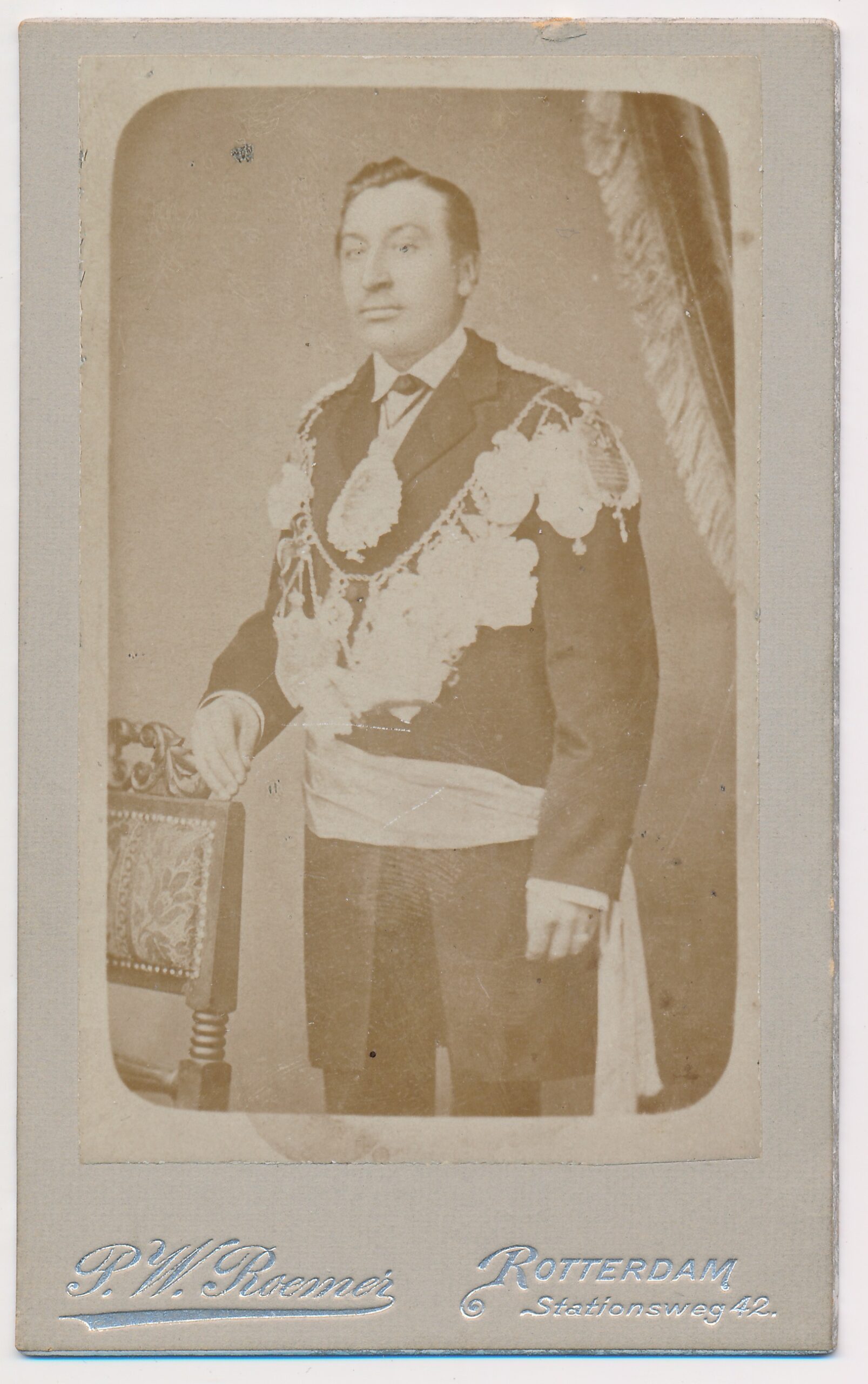 P.W. Roemer: onbekende vrijmetselaar, Rotterdam ca. 1890