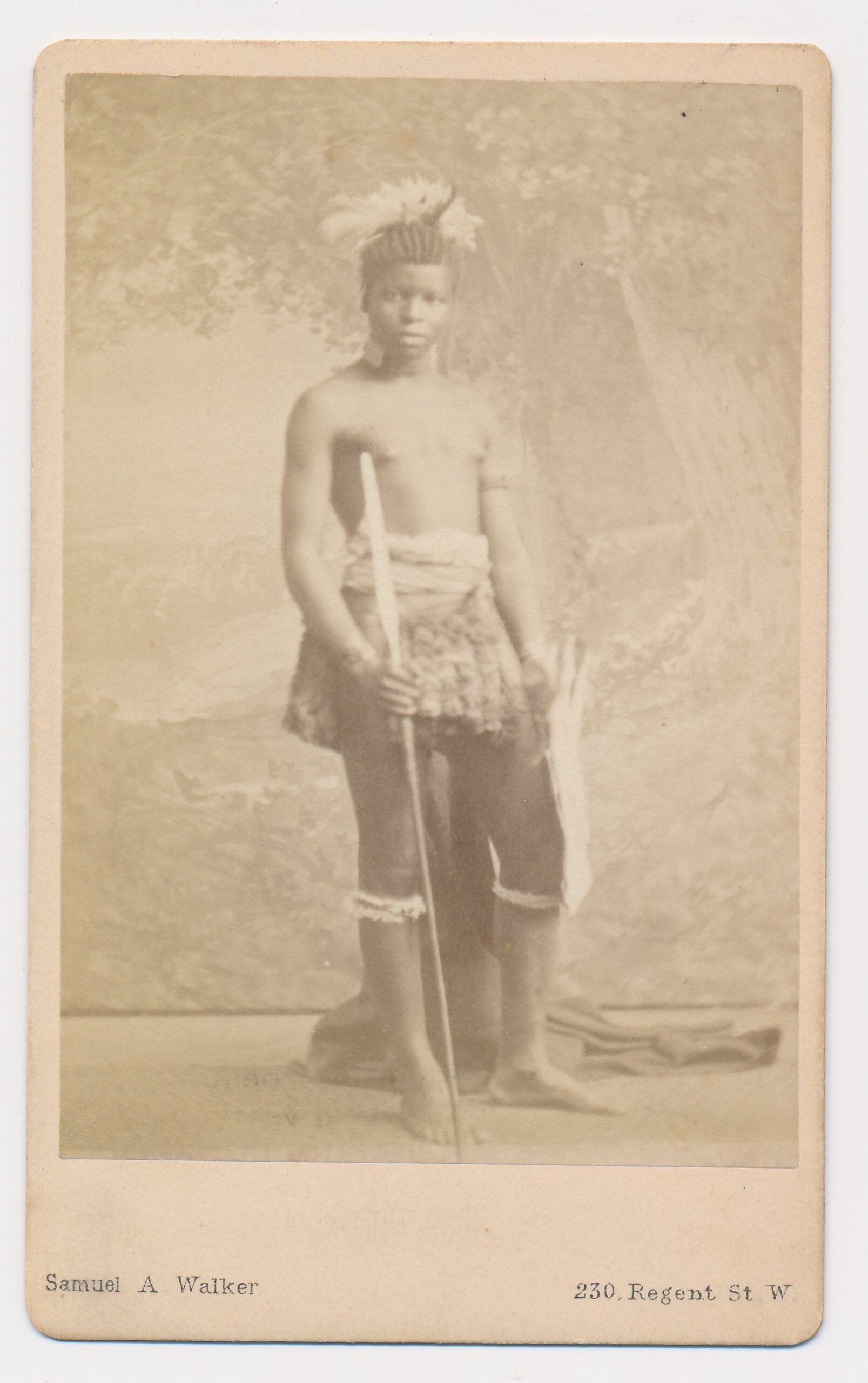 Samuel A. Walker: onbekende Afrikaanse man, Londen ca. 1875