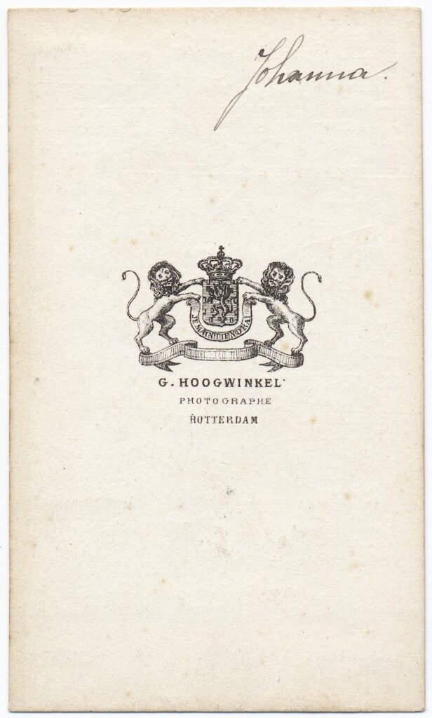 View the photos 2 van G. Hoogwinkel: Anna Maria Theresia Mitschke, Rotterdam ca. 1870
