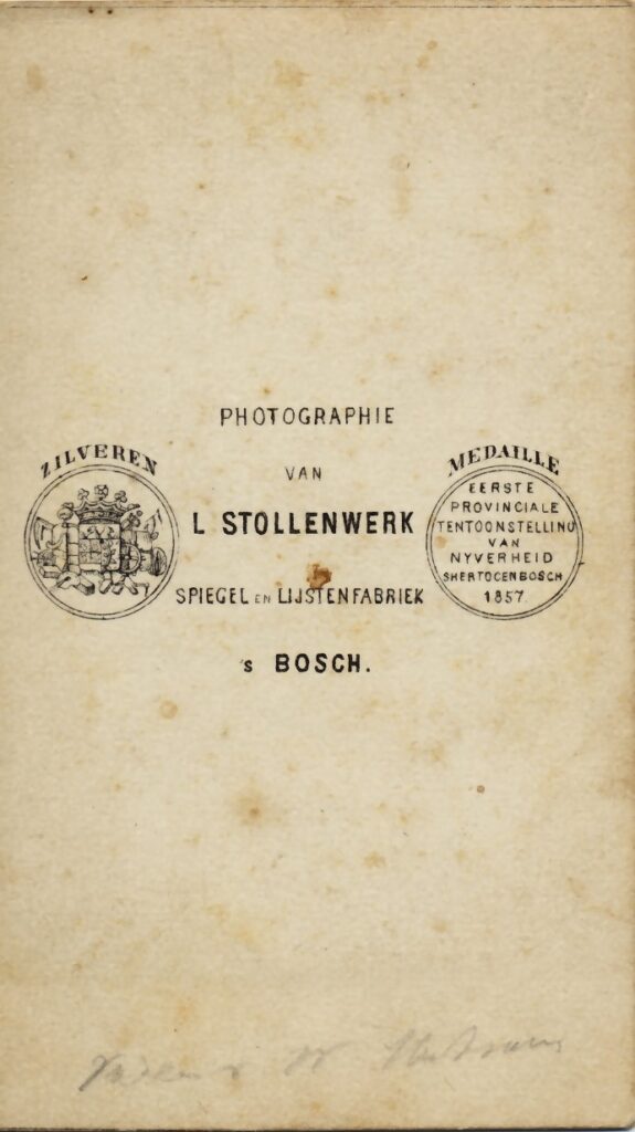 Bekijk de foto's 2 van L. Stollenwerk: Bernardus Jacobus Mutsaers, ’s-Hertogenbosch ca. 1868