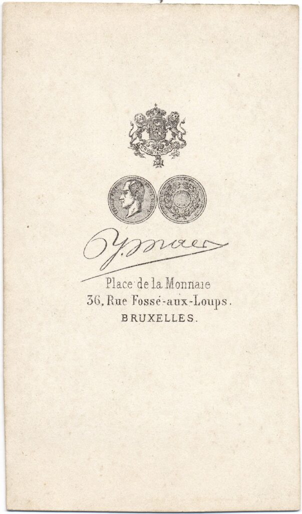 Bekijk de foto's 2 van J. Maes: Wilhelmus Petrus Adrianus Mutsaers, Brussel ca. 1860