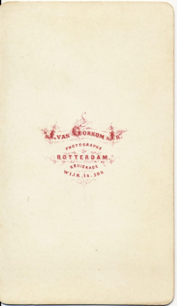 Bekijk de foto's 2 van J. van Gorkom Jr.: Dionijs Lorié, Rotterdam ca. 1874
